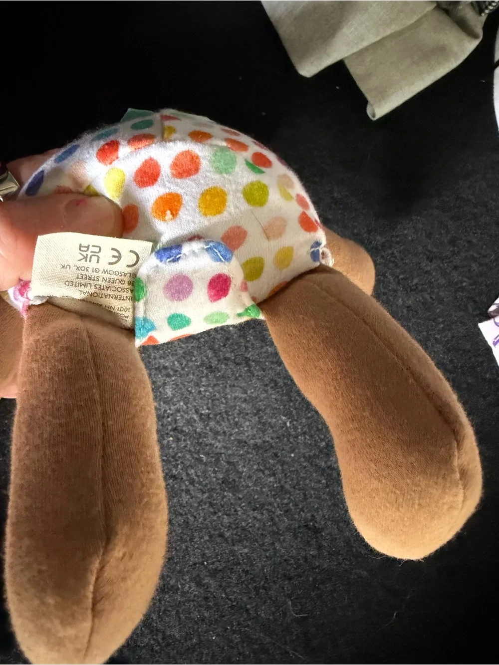 Plush Baby Doll with Multicolor Polka Dot Outfit - Soft Cuddly Toy